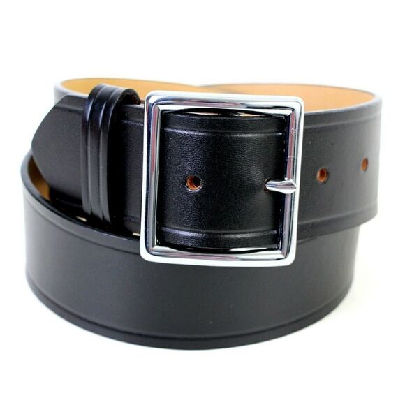 NEW DUTYMAN 1611 BLACK GENUINE LEATHER RMVBL BUCKLE SECURITY POLICE BELT 28 (14D - Picture 2 of 9
